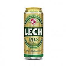 Lech Pils 0,5l blik / Alc5,5%Eks11,7%