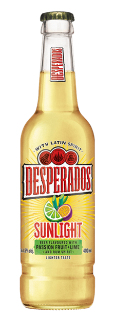 Desperados Sunlight Lime 20x0,4l FLES / Alc 4.5% /Eks12.9 %