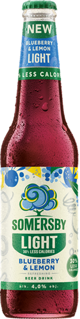 Somersby Blueberry - Lemon 24x0,4l FLES / Alc4,0%/Eks 8,7%