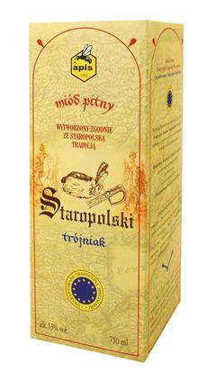 Apis Honingwijn Staropolski Tradit.14%6x0.75l bottle giftpac