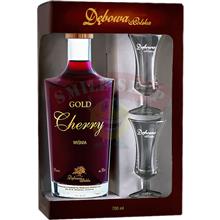 Debowa Likier Gold Cherry Wisnia 0,7l/30% + 2 glaasjes