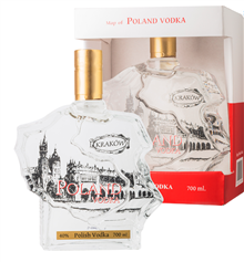 Krakow Mapa Polski Wódka 0.7l / Alk. 40%